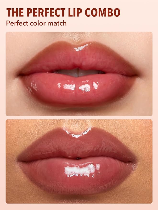 SHEGLAM 2-In-1 Lip Rules Liner & Gloss Pen Long Lasting Plumping Perfect Lip Combo Makeup Set-Play Fair