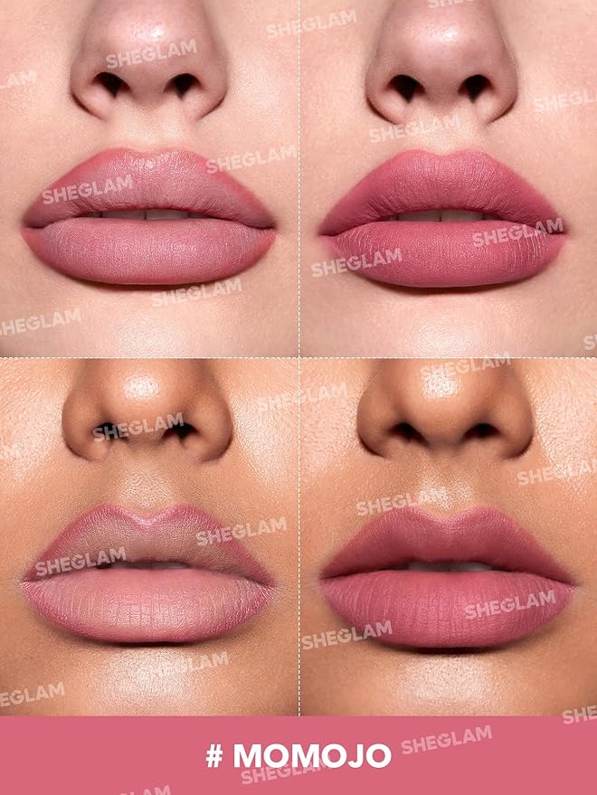 SHEGLAM Lip Liner Creamy Matte Pencil High Pigment Not Easy to Fade Silky Smooth Matte Contour Tint Lip Makeup-Momojo