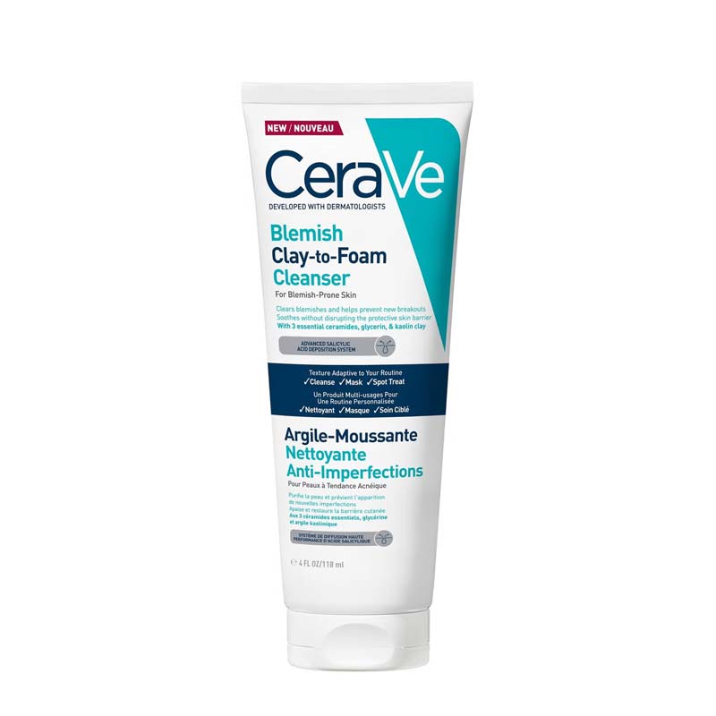 CeraVe Blemish Control Clay to Foam Cleanser For Blemish Prone Skin
