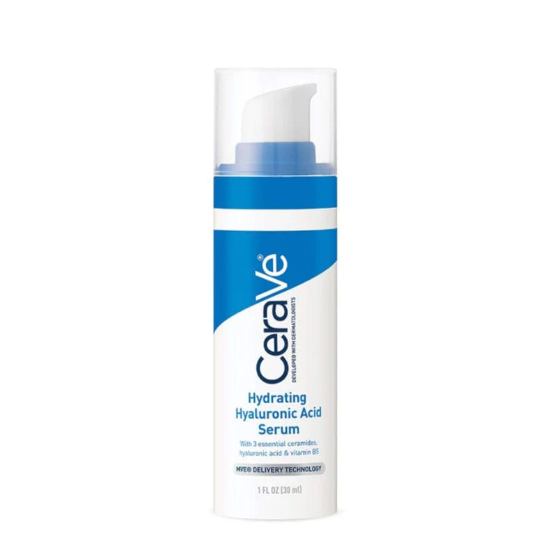 CeraVe Hydrating Hyaluronic Acid Serum For Normal to Dry Skin + FREE Hydrating Cleanser 15ml