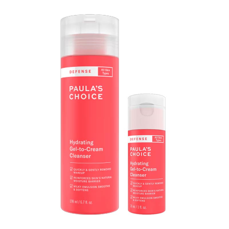 Paula's Choice Defense Hydrating Gel-to-Cream Cleanser + FREE Travel Size