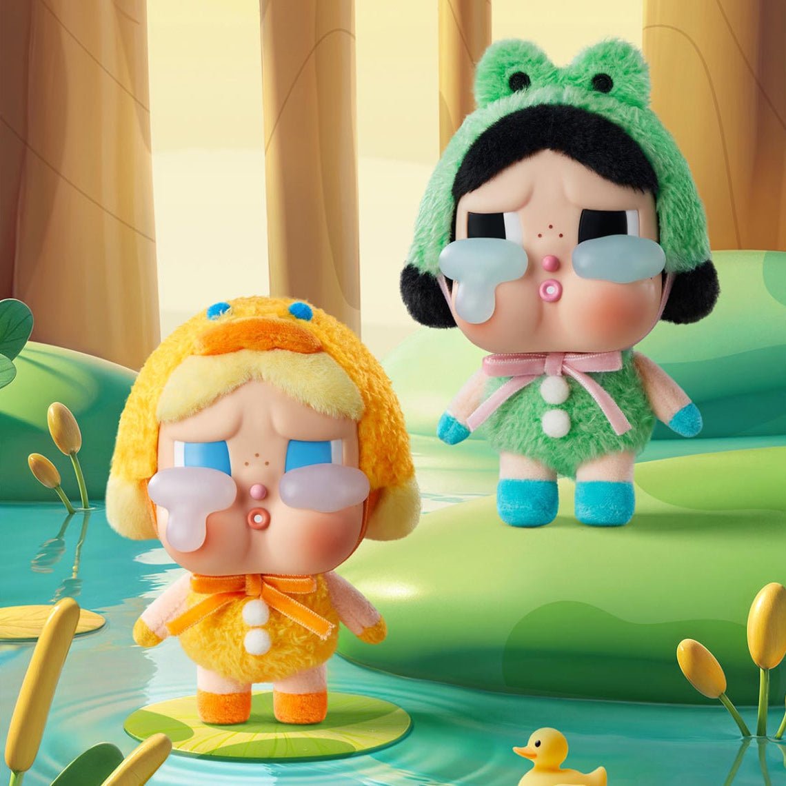 POP MART CRYBABY CRYING AGAIN WHAT A FROG YÜZ PELUŞ FİGÜR - Termos Türkiye - 
