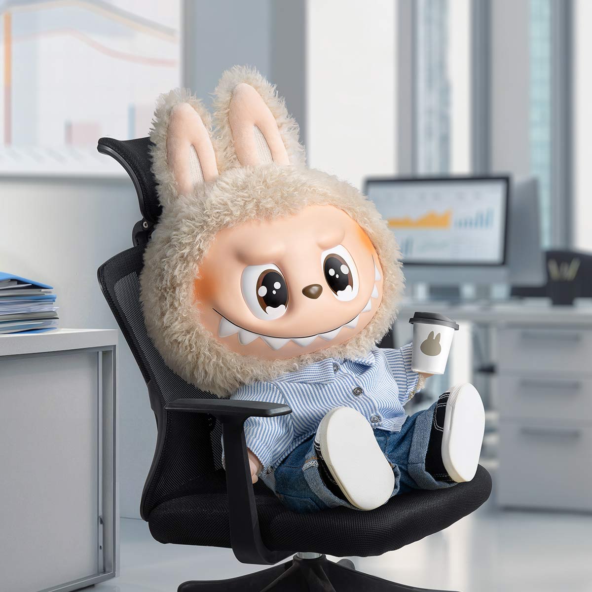 POP MART LABUBU THE MONSTERS FLIP WITH ME PELUŞ BEBEK - Termos Türkiye - 